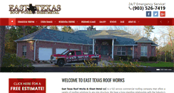 Desktop Screenshot of easttexasroofworks.com