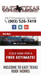 Mobile Screenshot of easttexasroofworks.com